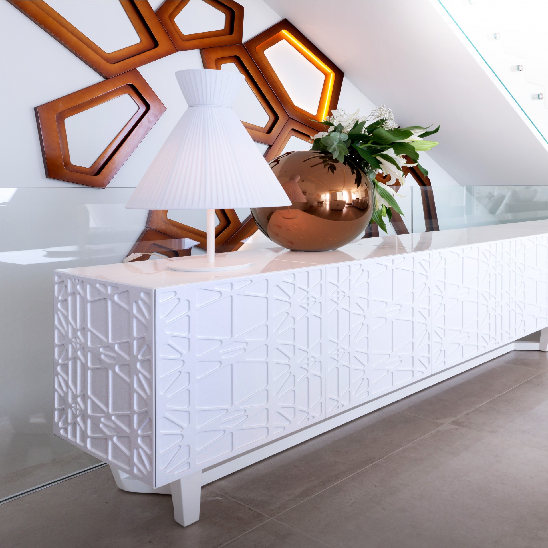 Contrasting textures,